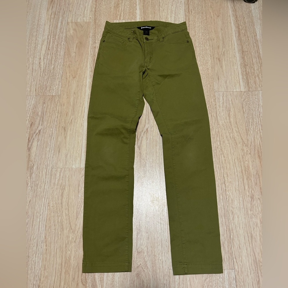Black Diamond Olive Green Straight Leg Pants